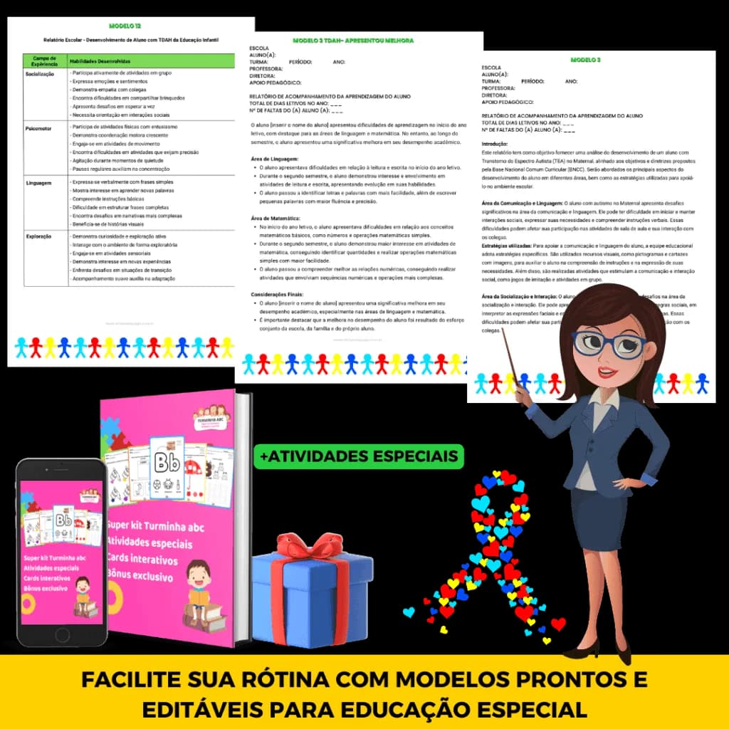 Kit de Modelos de Relatórios para Educação Especial