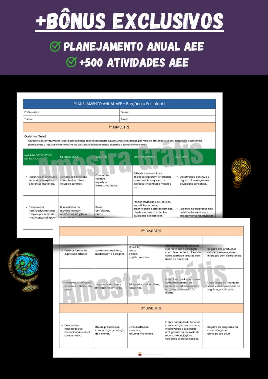 Amostra de plano de aula 5