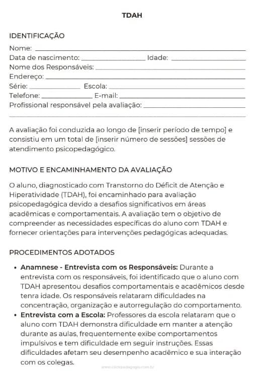 Prévia de Ficha de Anamnese